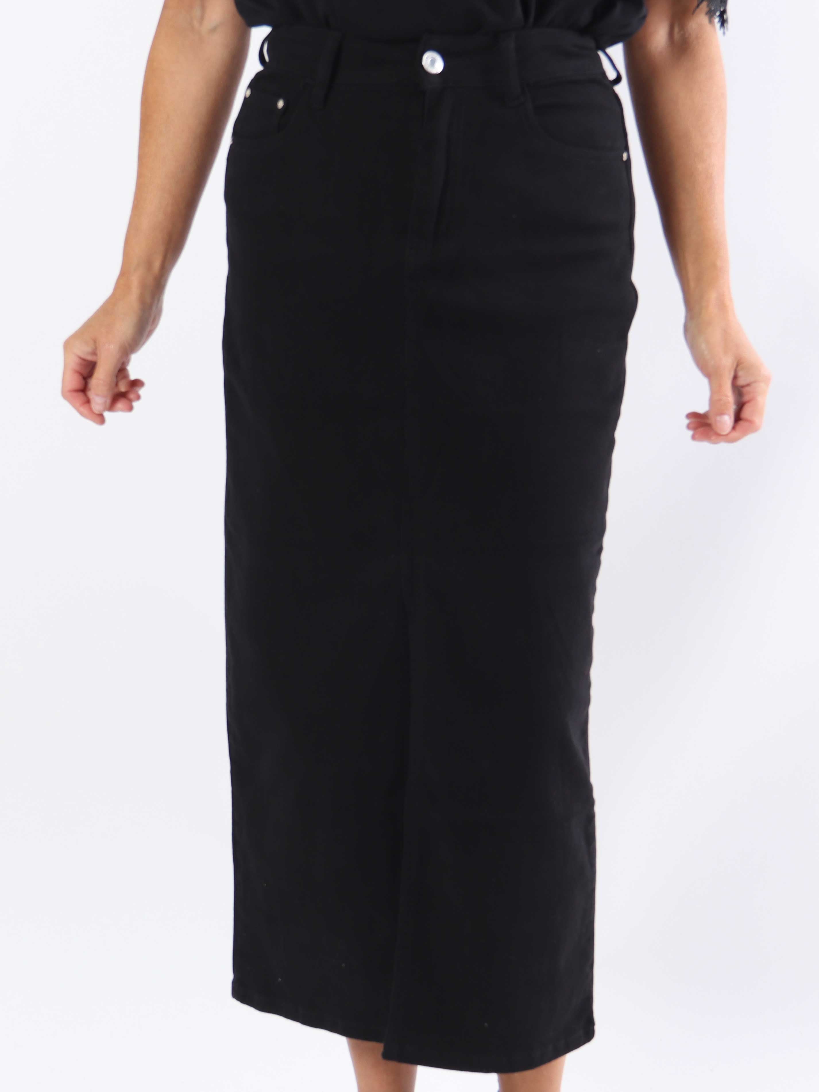 Chloe Denim - Sød nederdel med slids